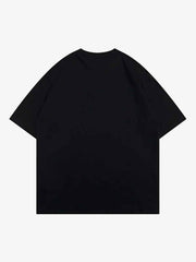 Masked Gangster Portrait Printed T-Shirt