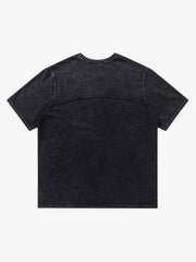 Split Raw Edge Short Sleeve T-shirt