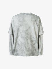 High Street Hip-hop Patchwork Long-sleeved T-shirt