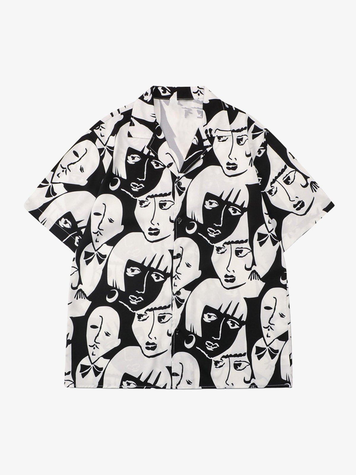 Multi-Face Print Summer Short Set