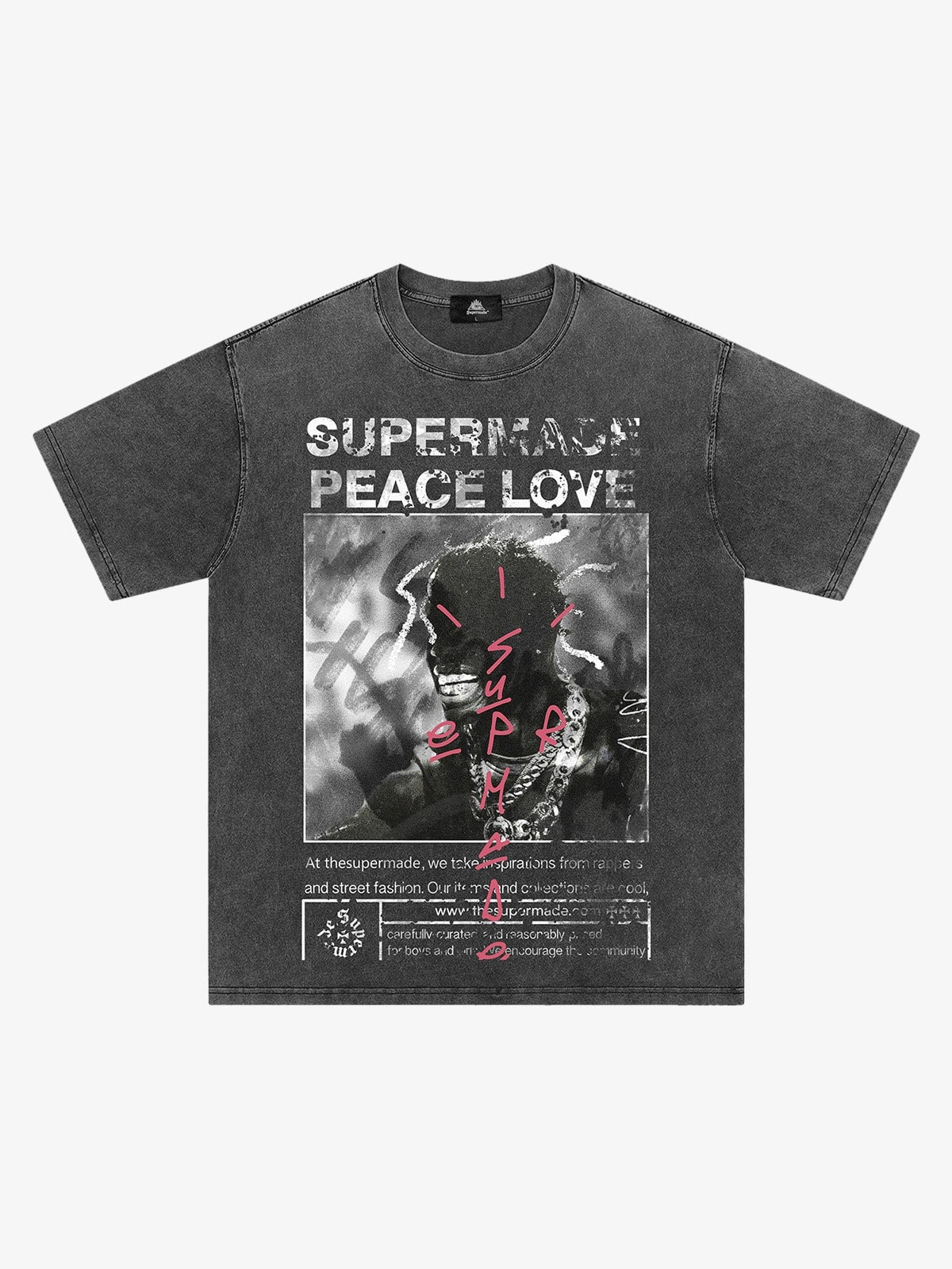 Gangsta Rapper Oversize Graphic T-shirt