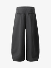 Retro Drape Barrel Suit Pants