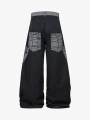 Patch Pocket Baggy Jeans