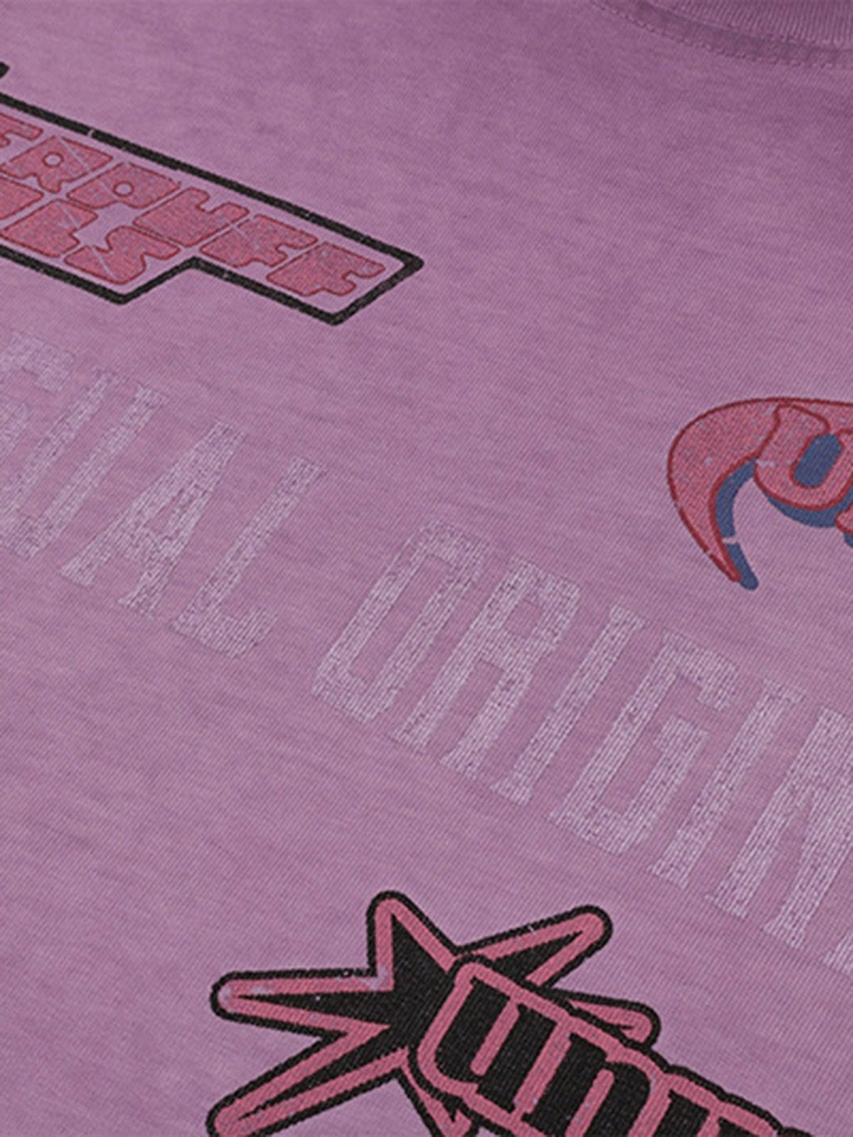 American style sticker pattern cuttable T-shirt