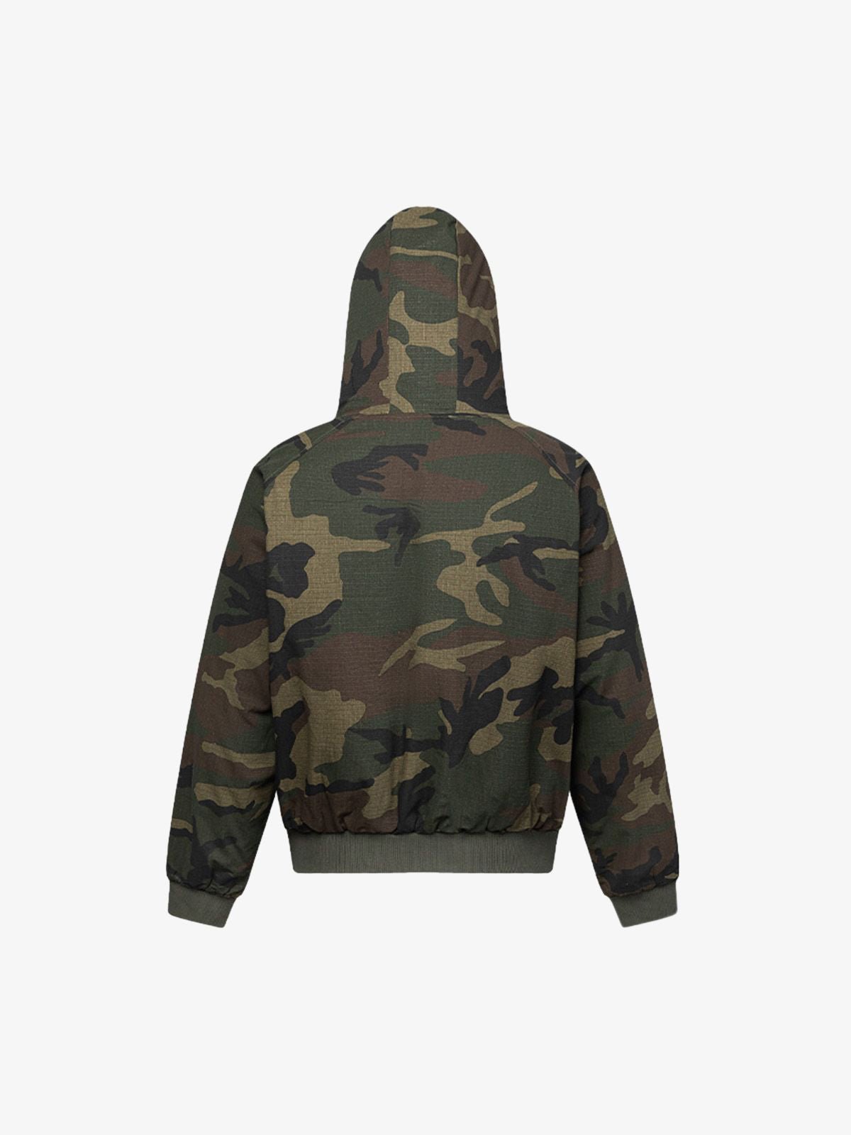 Camouflage Fleece Hooded Jacket