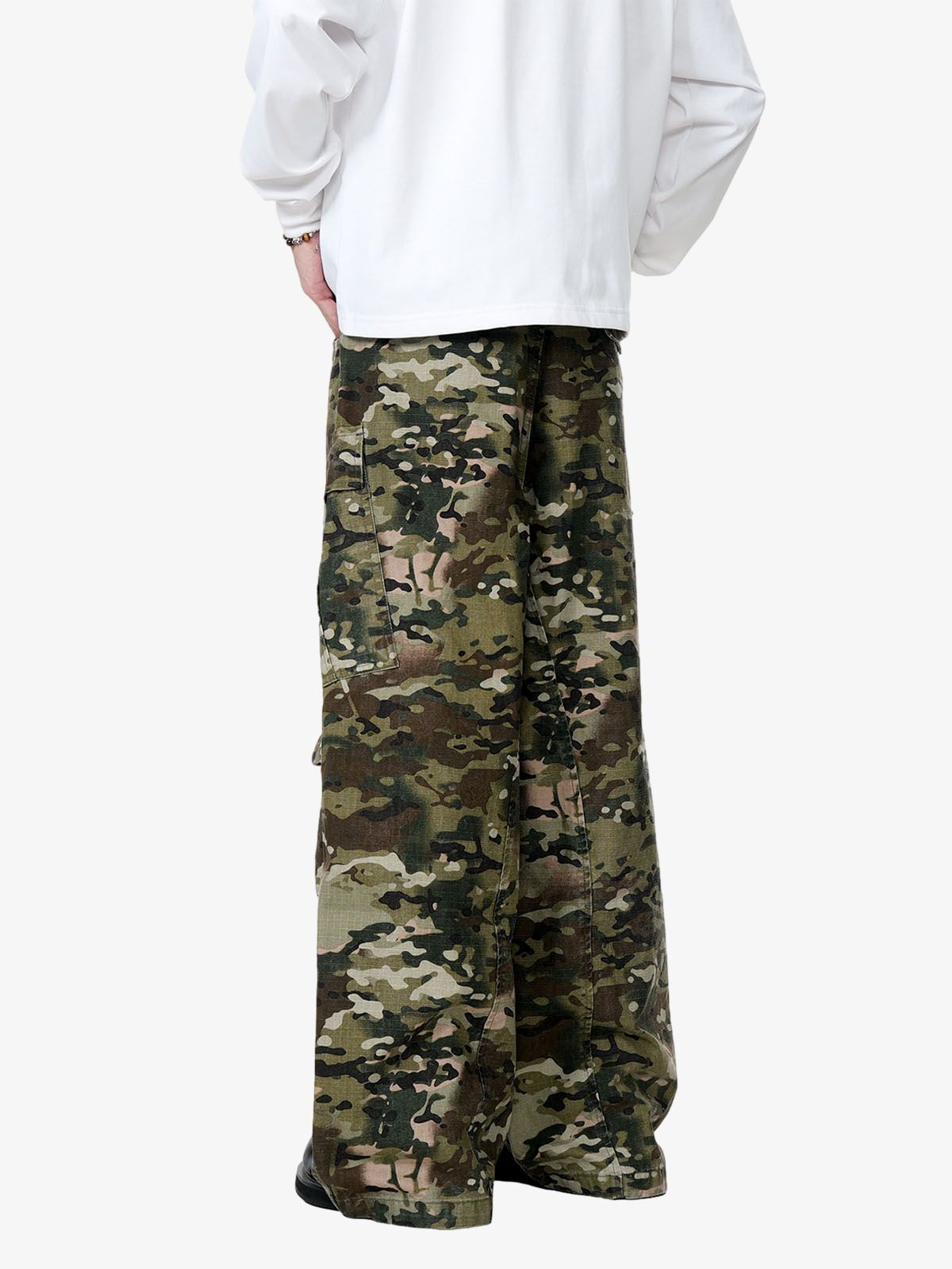 Camouflage Drawstring Cargo Pants