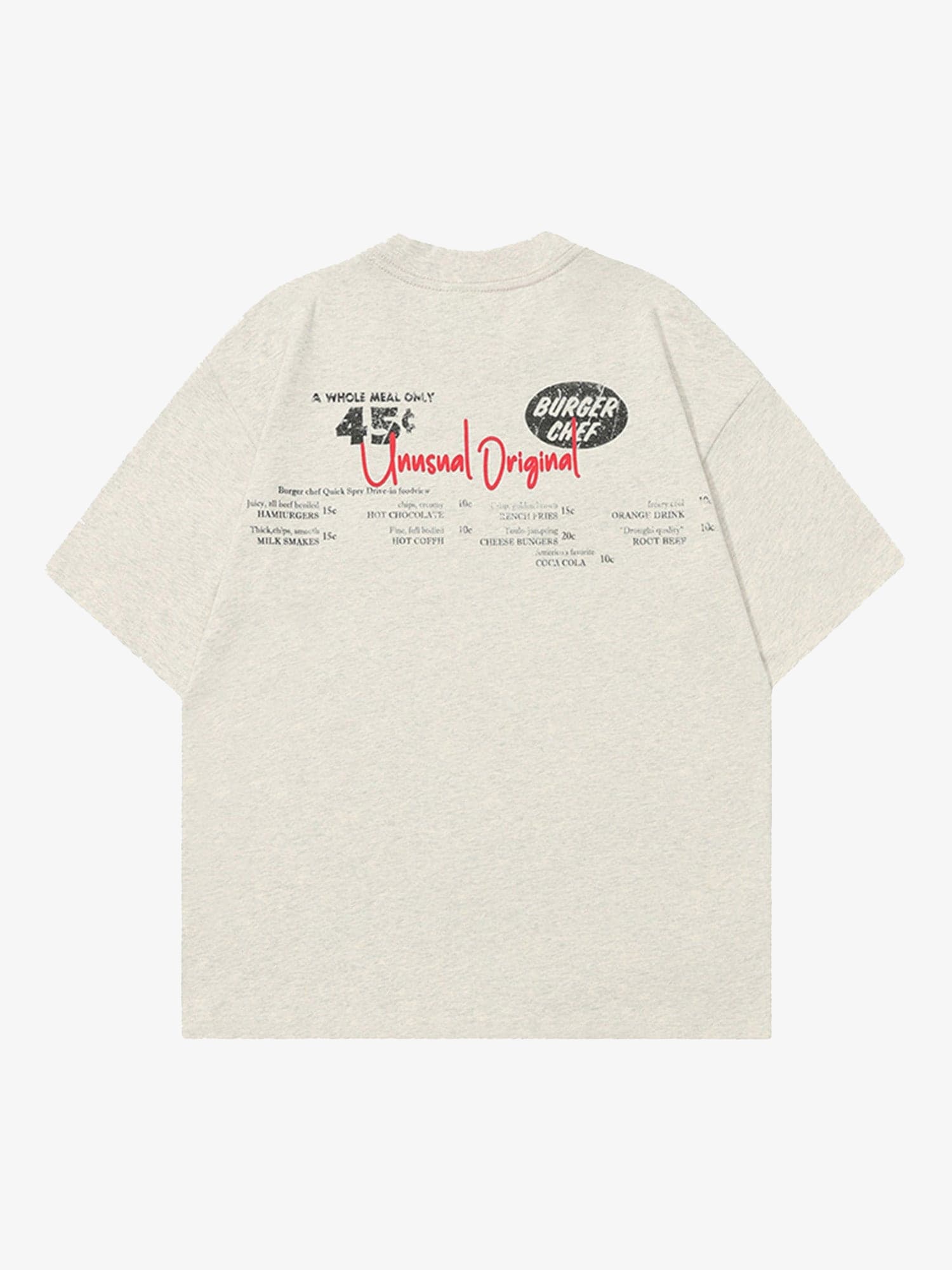 Retro Hip-hop Black And White Sticker T-shirt