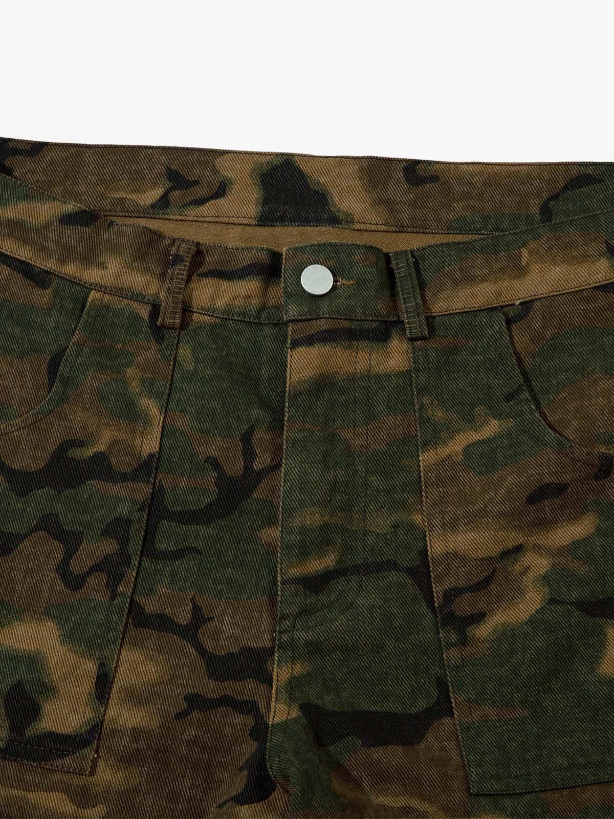Street Camouflage Multi Pocket Cargo Pants