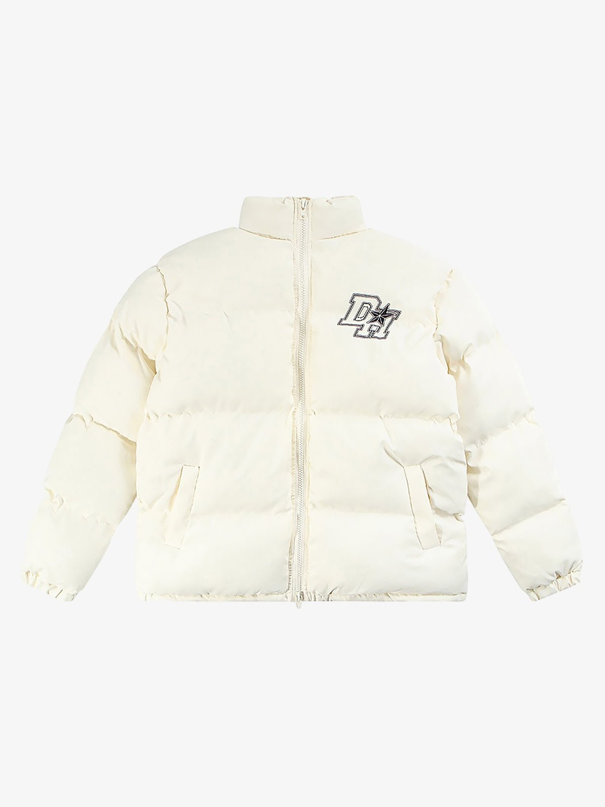 Retro Letter Print Down Jacket