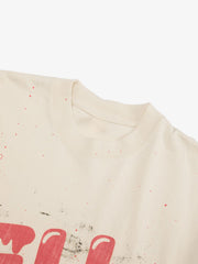Retro Washed Dissolved Heart T-shirt