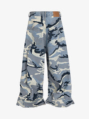 Street Retro Camouflage Baggy Jeans
