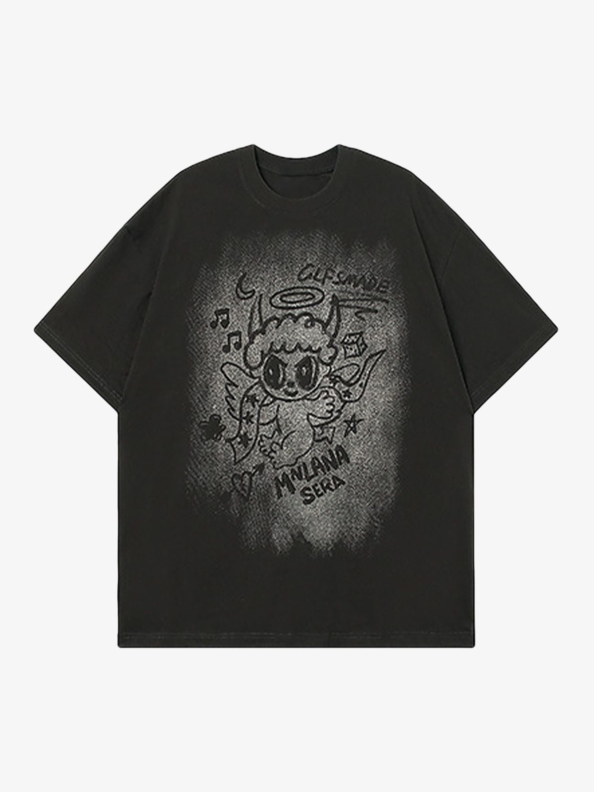 Oversized Angel Graphic T-Shirt