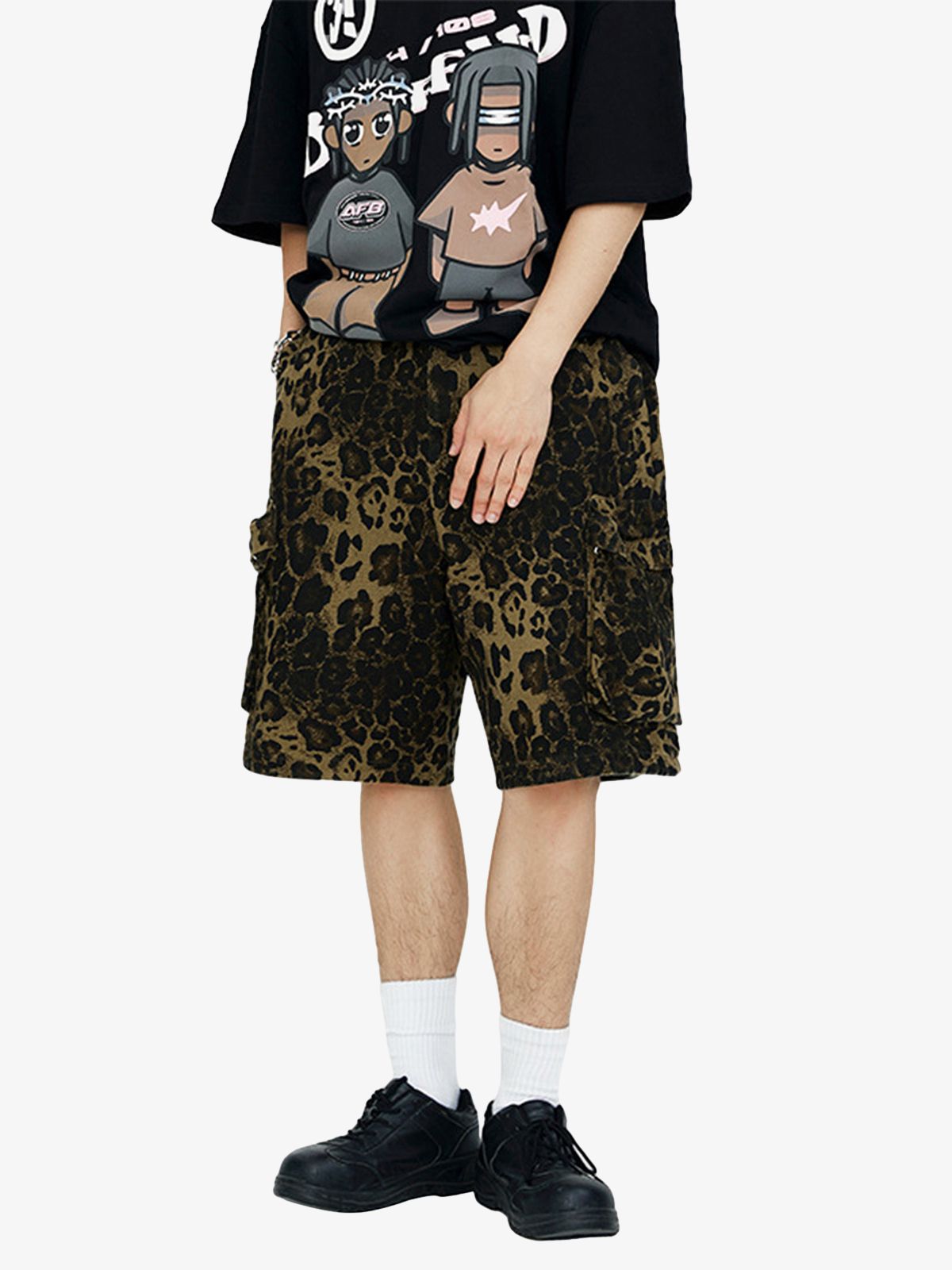 Street Leopard Print Shorts