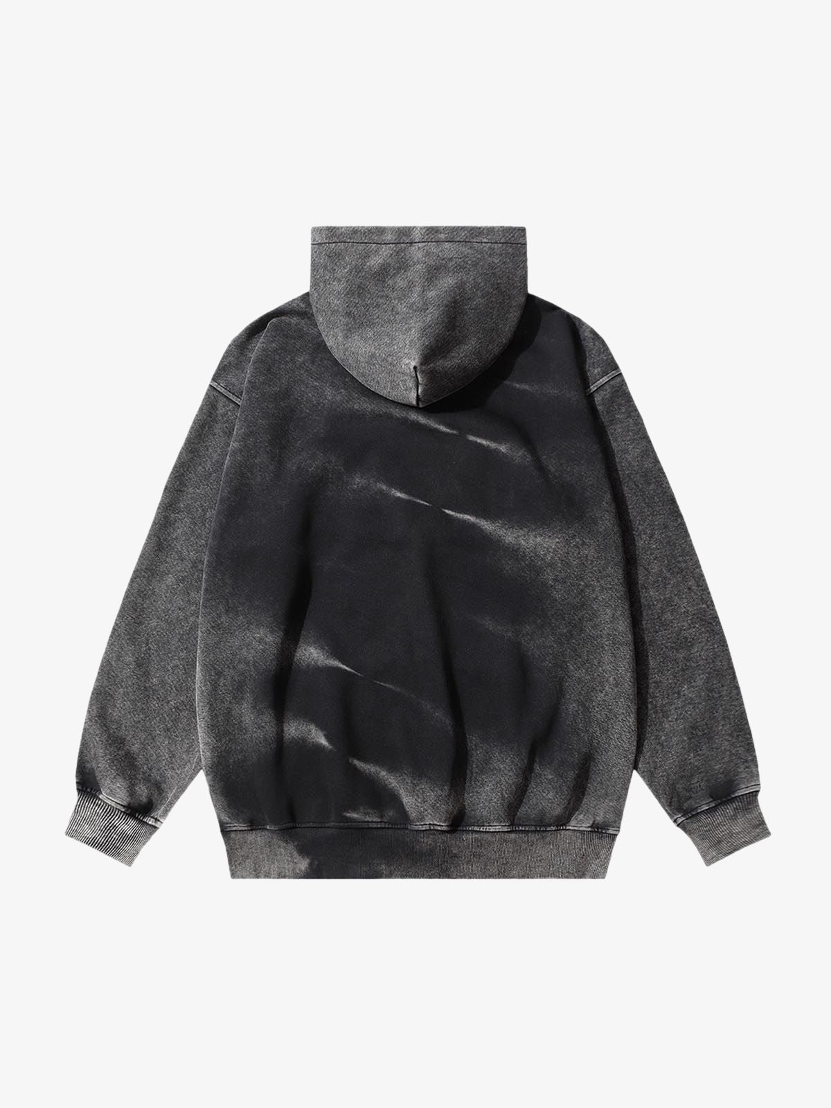 Tie-dye Contrasting Print Pullover Hoodie