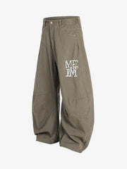 Heavy Beading Barrel Pants