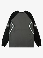 Star Stitched Studded Long Sleeve T-shirt