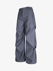 Woven Retro Cleanfit Pleated Drape Pants
