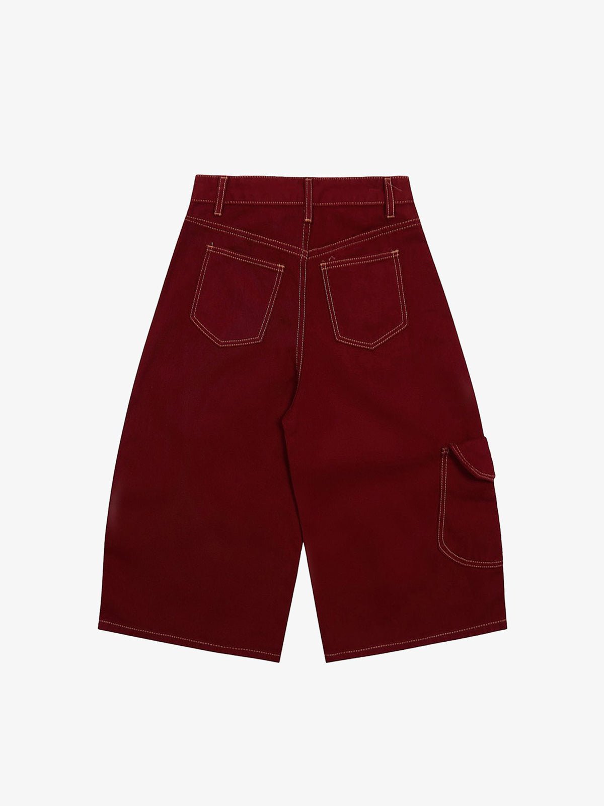 Denim Welt-Embellished Cargo Jorts