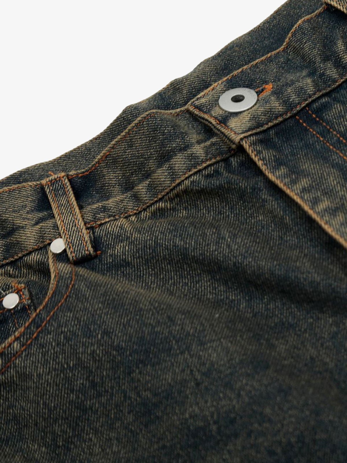 Classic Vintage Washed Denim Jort