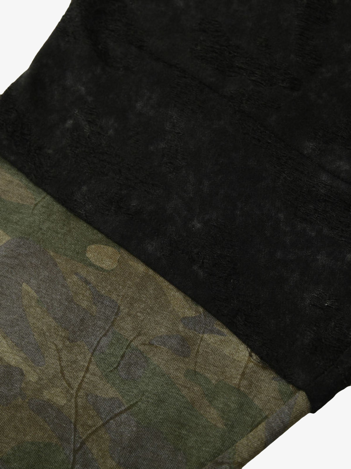 Camouflage Spliced Faux Two-Piece Long-sleeve T-shirt