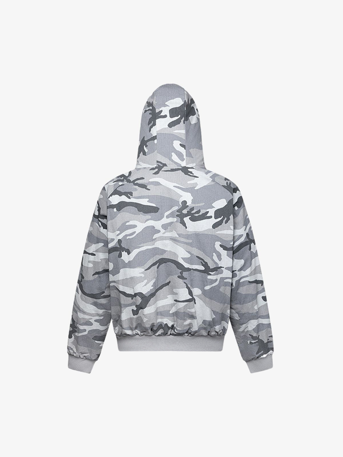 Camouflage Fleece Hooded Jacket
