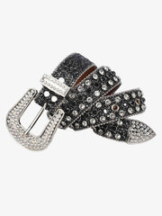 Studded Rhinestone Hip Hop Belt