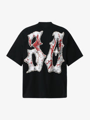 Graphic "BREAK" Print T-Shirt