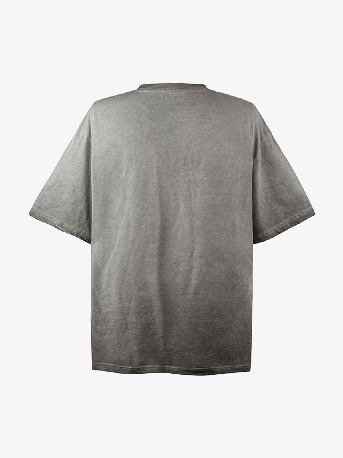 Rainbow Print Crew Neck T-Shirt