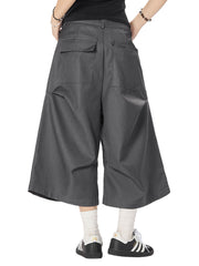 Cleanfit High Waist Baggy Cropped Trousers