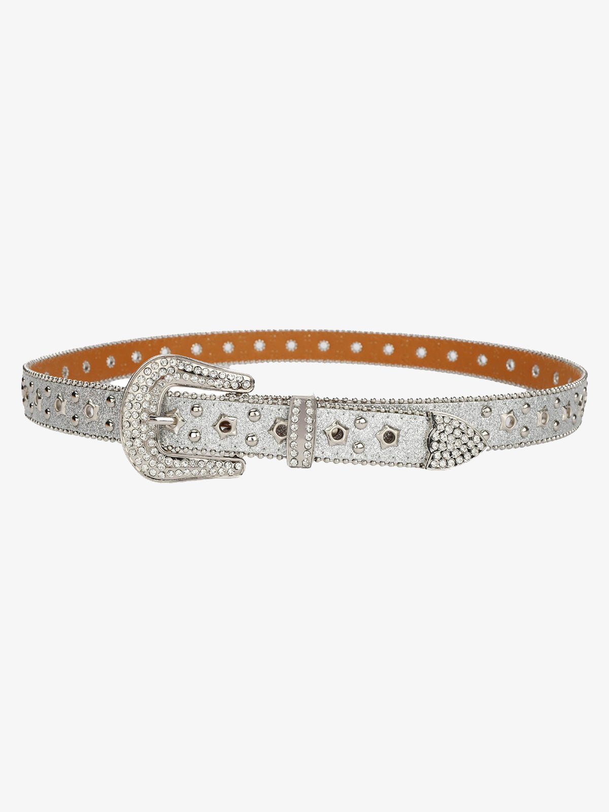 Sparkling Silver Rhinestone Embellishments Belt