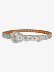 Sparkling Silver Rhinestone Embellishments Belt