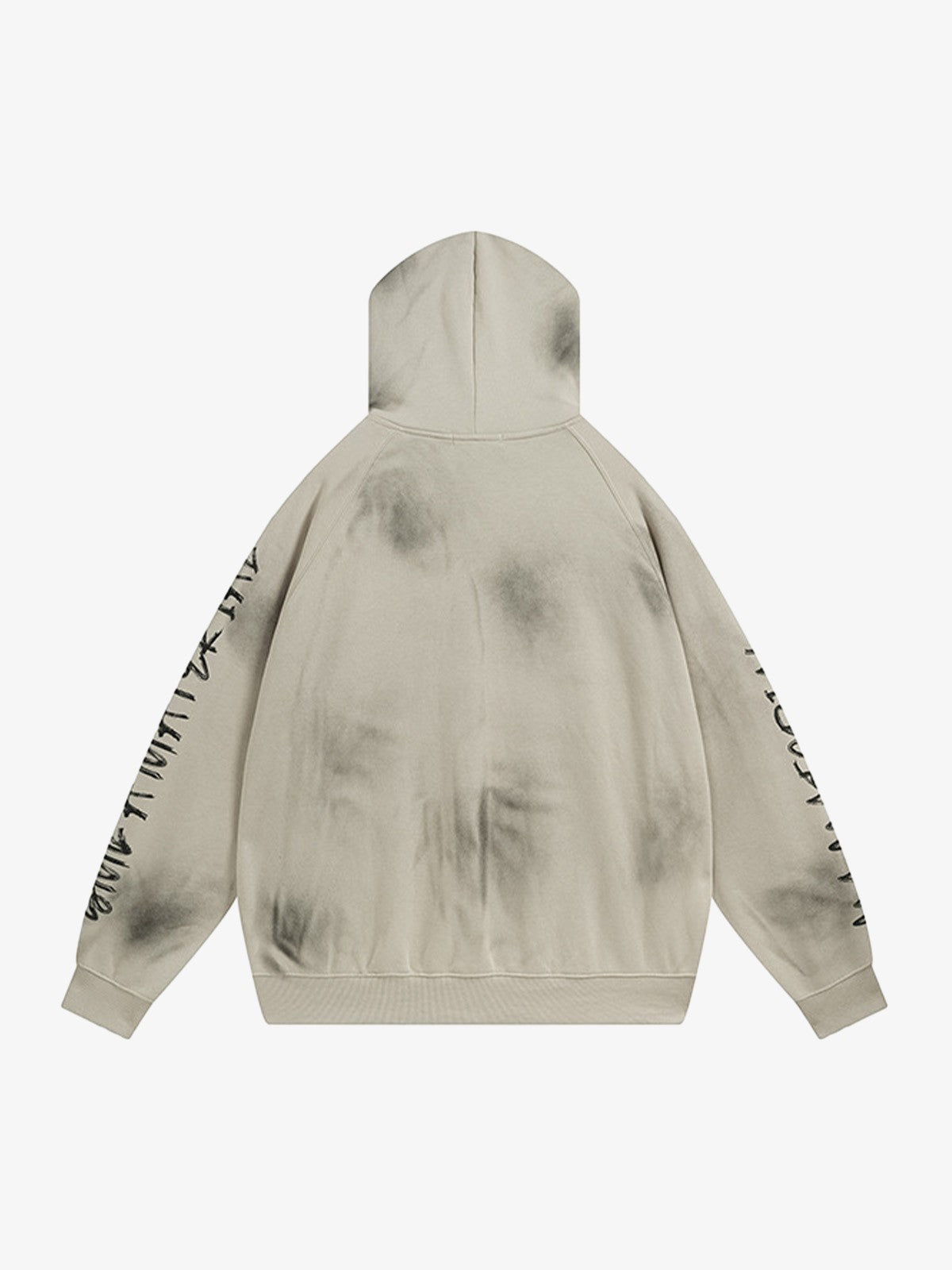 Wasteland Washed Patched Embroidered Hoodie Set