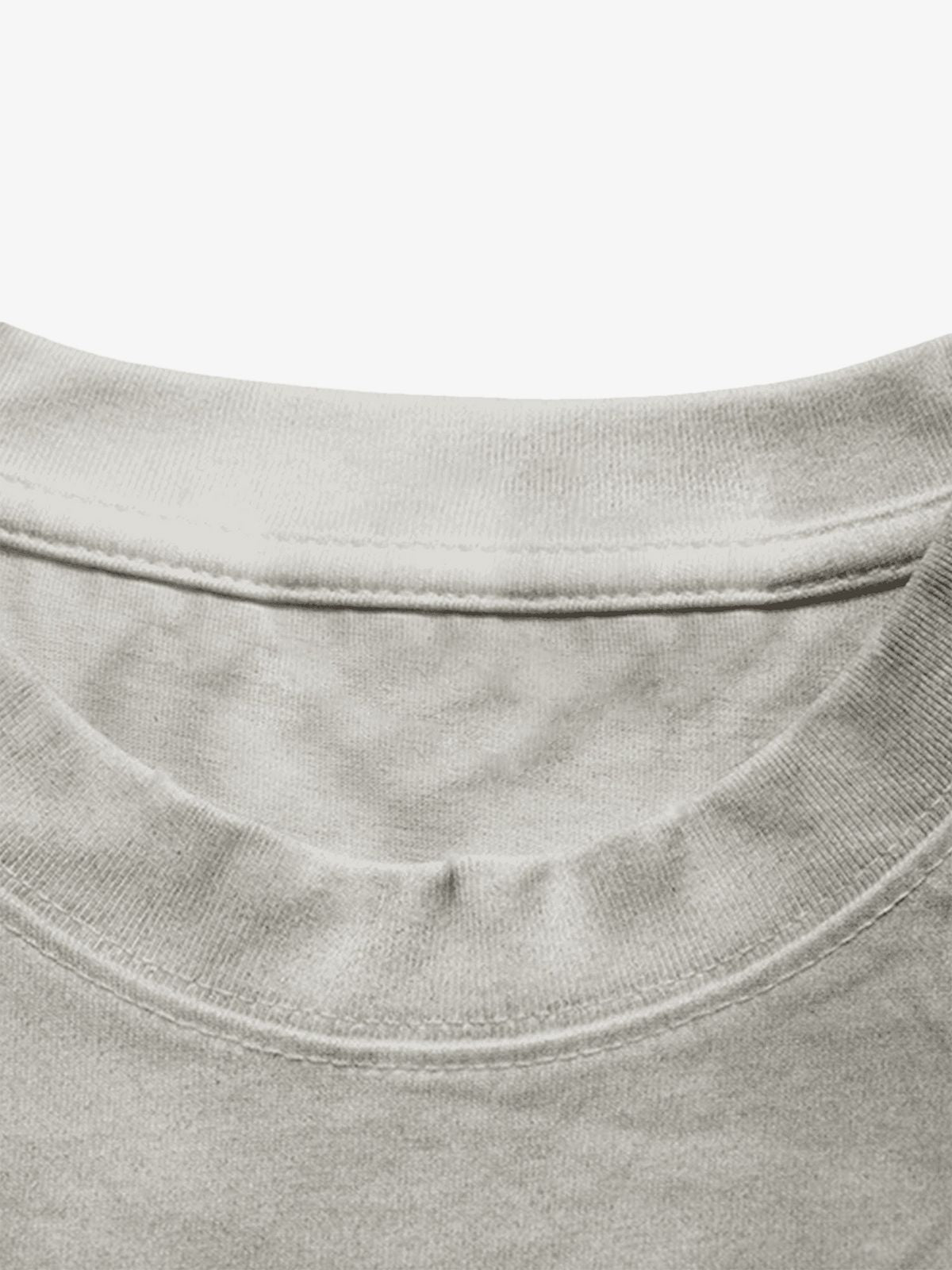 Mud-dyed Dirty Spray Cross Print Street Rap T-Shirt