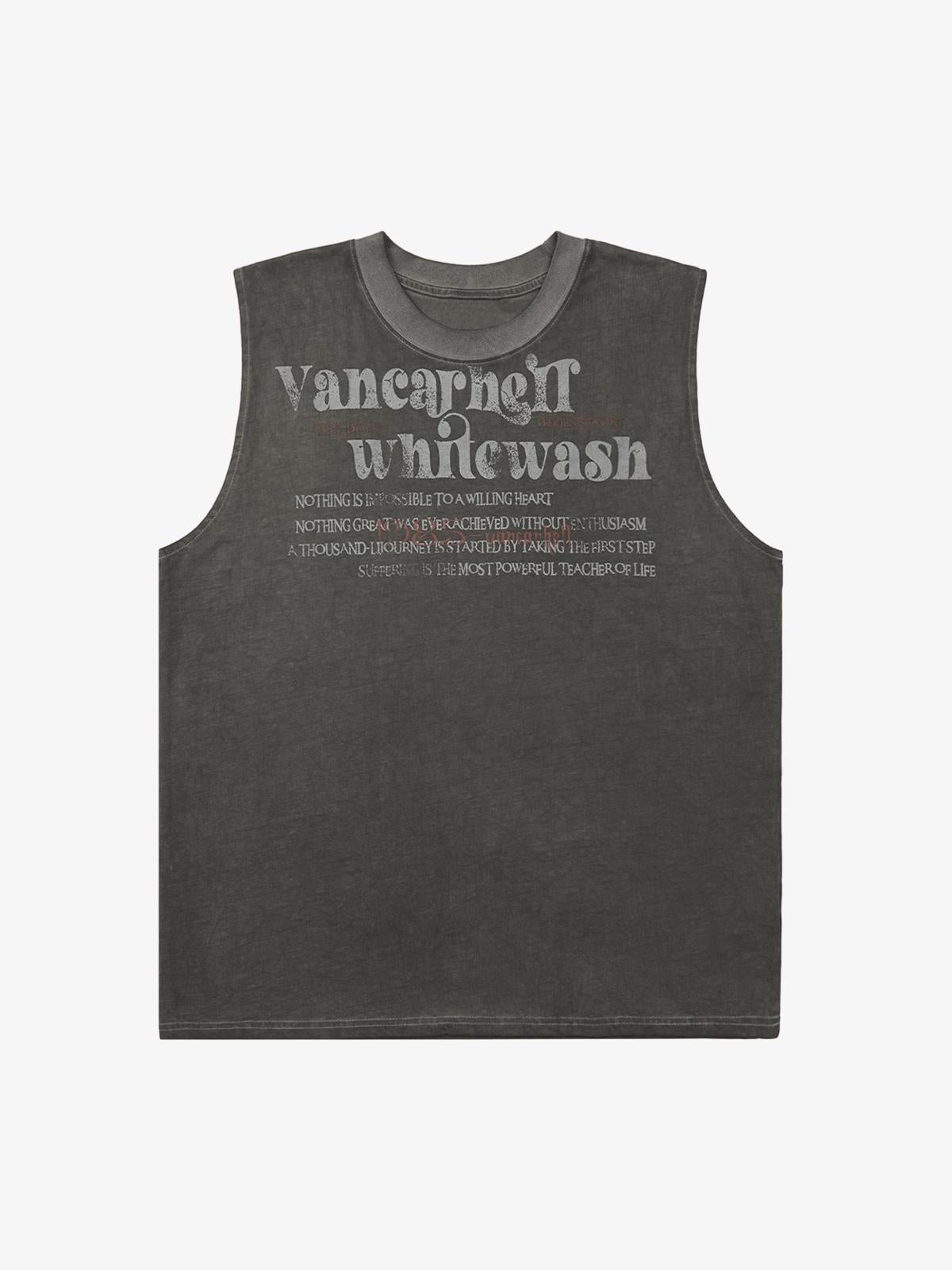 Heavy Worker Washed And Broken Retro Font VEST