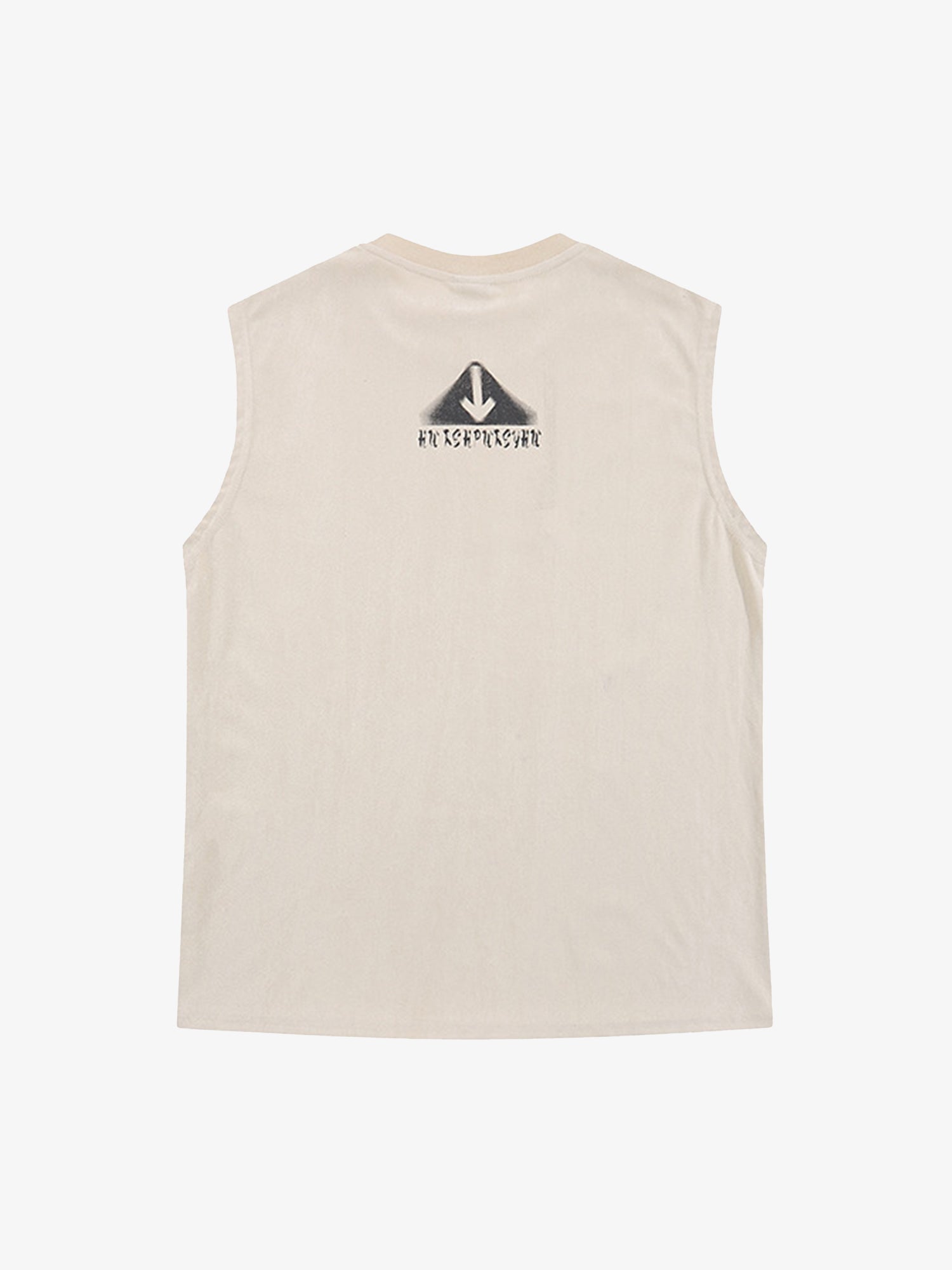 Retro Hip Hop Abstract Letter Print Vests