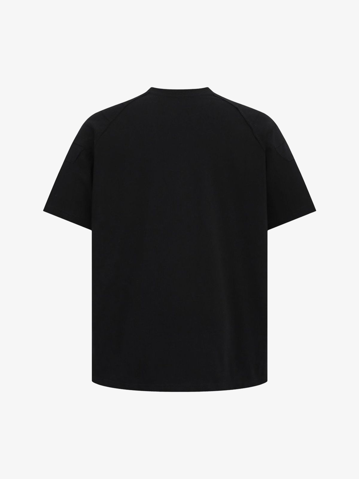 Retro Motorcycle Pleated Patch T-shirt