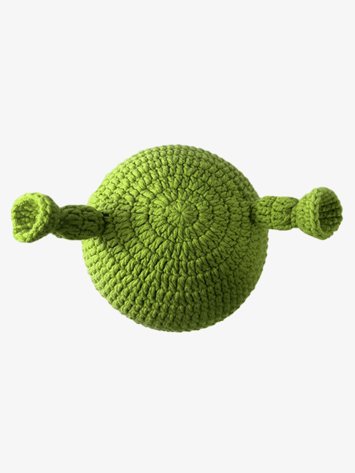 Fun Green Cartoon Hand-knitted Head Cover
