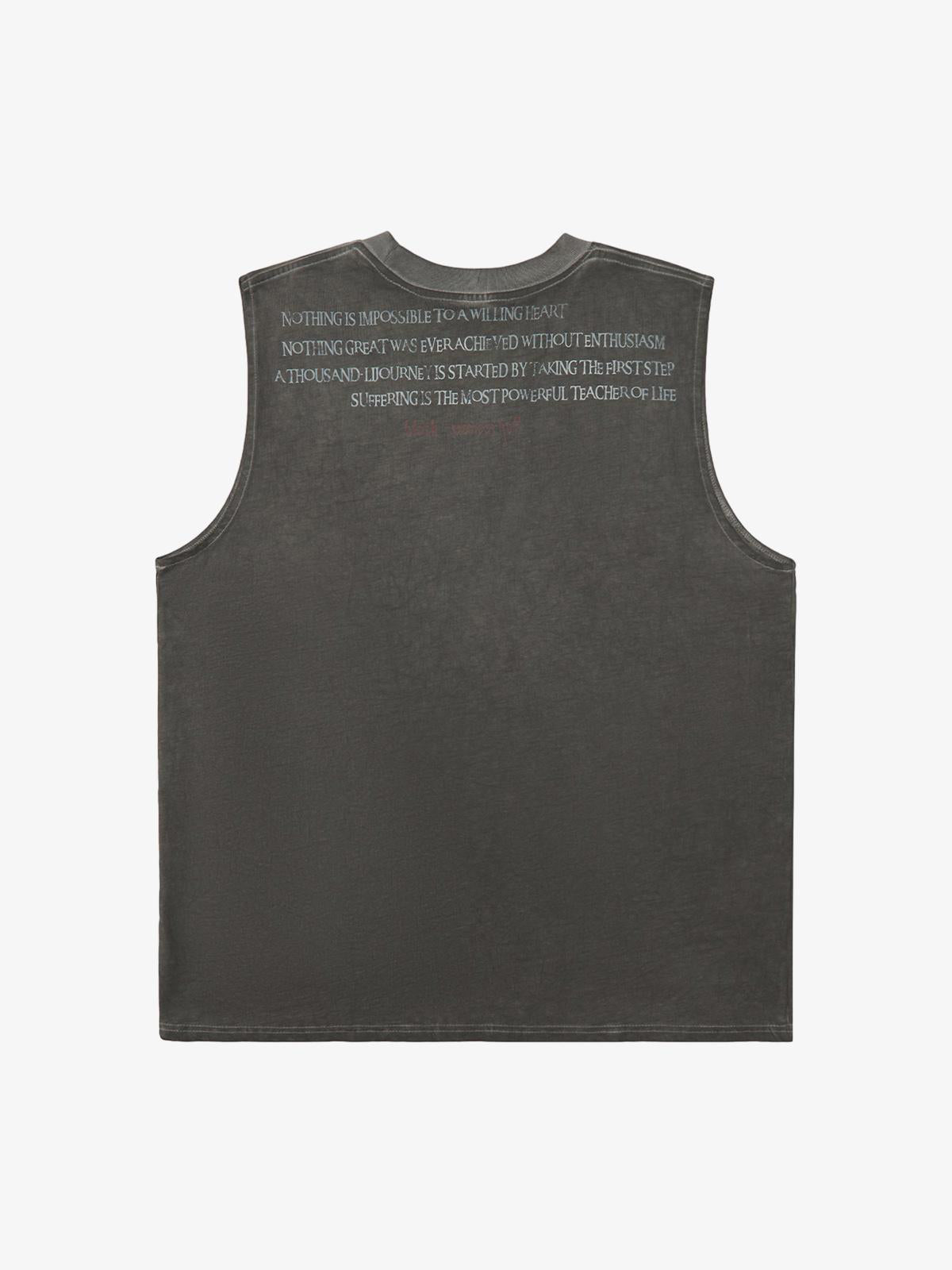 Heavy Worker Washed And Broken Retro Font VEST