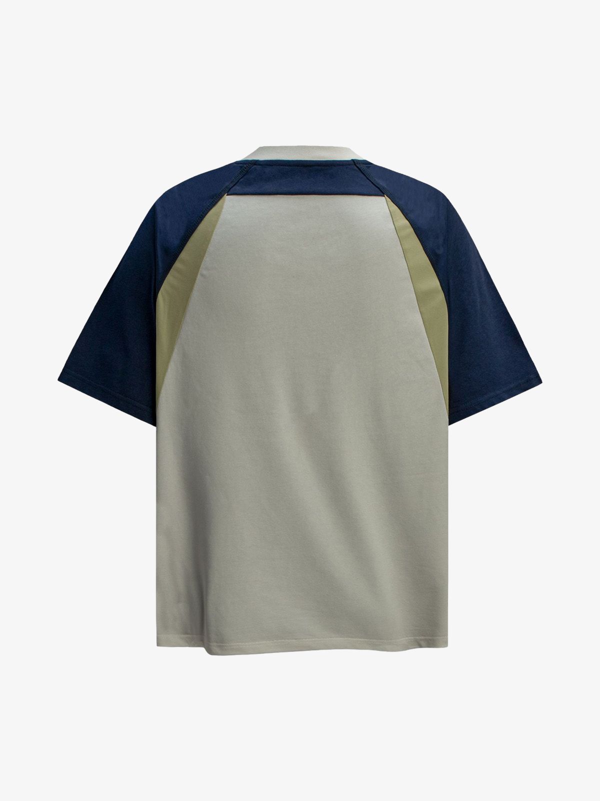 Quick-Dry Contrast Color Quarter Zip Up T-shirt