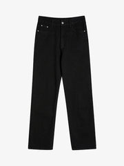 Burning Text Embroidered Letters Jeans