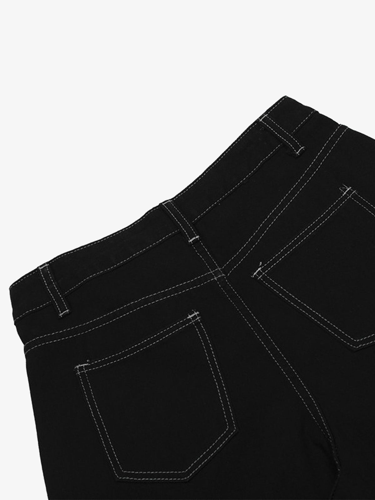 Denim Welt-Embellished Cargo Jorts