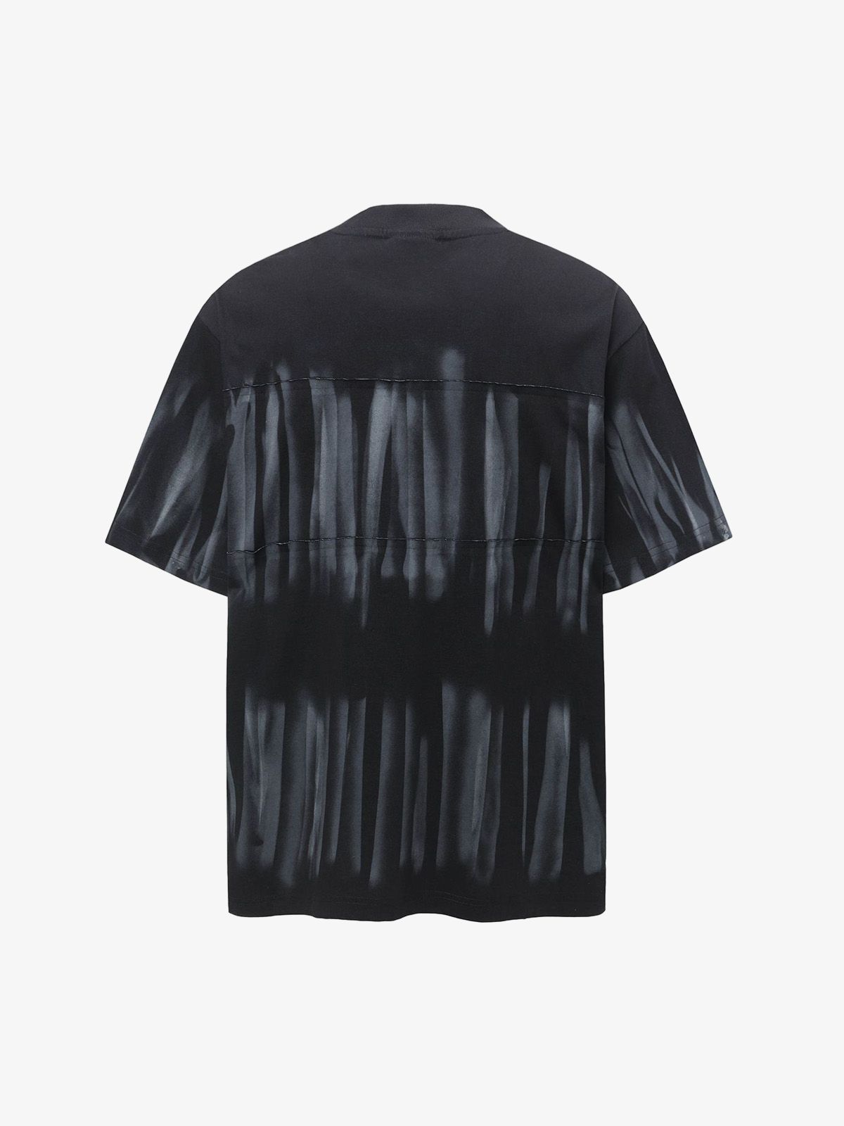 Oversized Tie-Dye Embroidered Letter T-Shirt