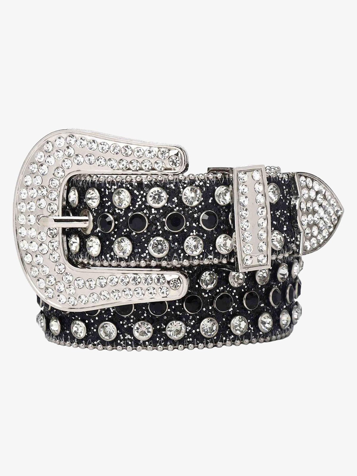 Studded Rhinestone Hip Hop Belt