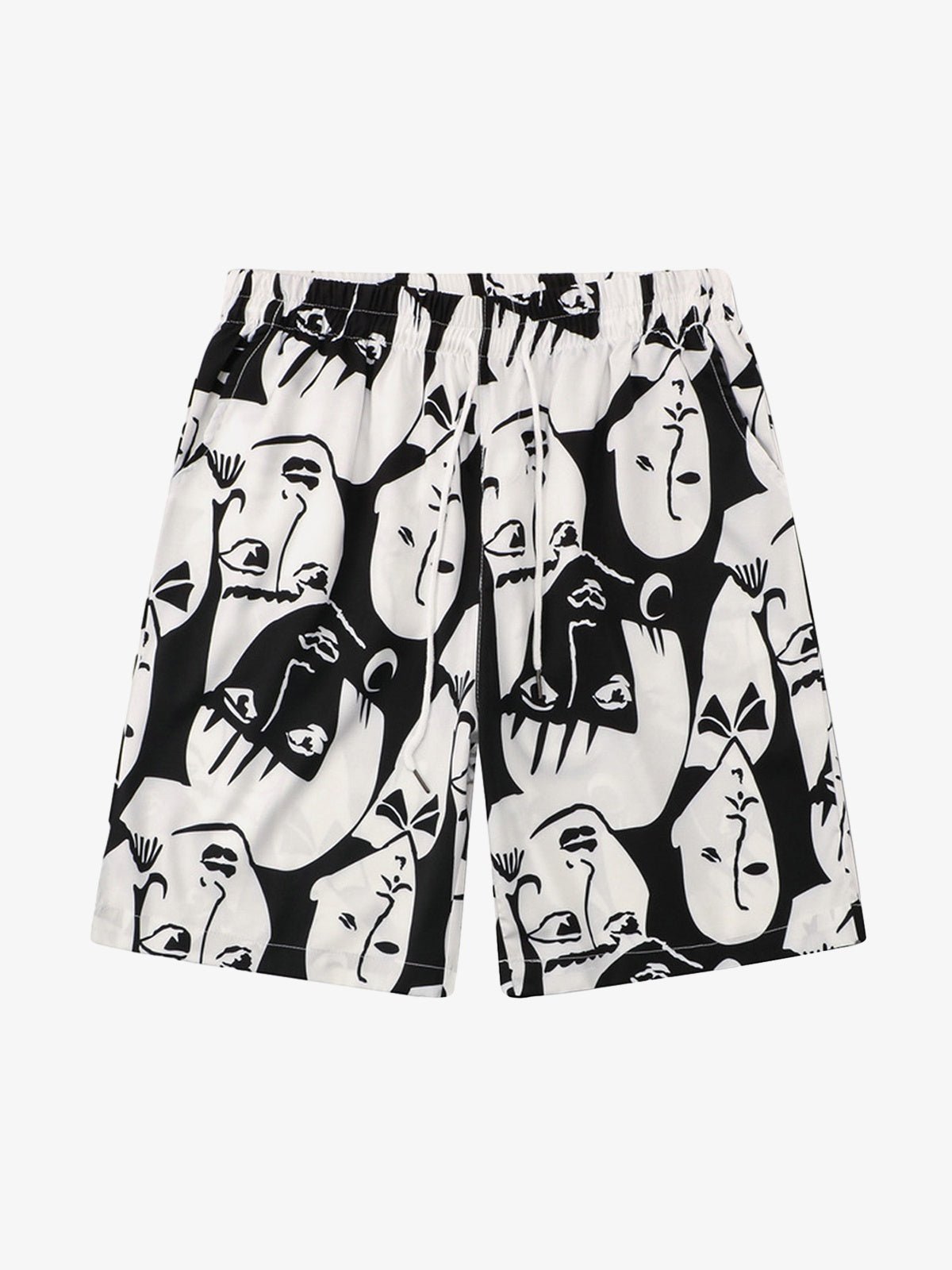Multi-Face Print Summer Short Set