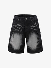 Short Sleeve Shirt & Shorts Denim Set