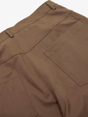 Deconstructed Metal Rivet Barrel Leg Pants