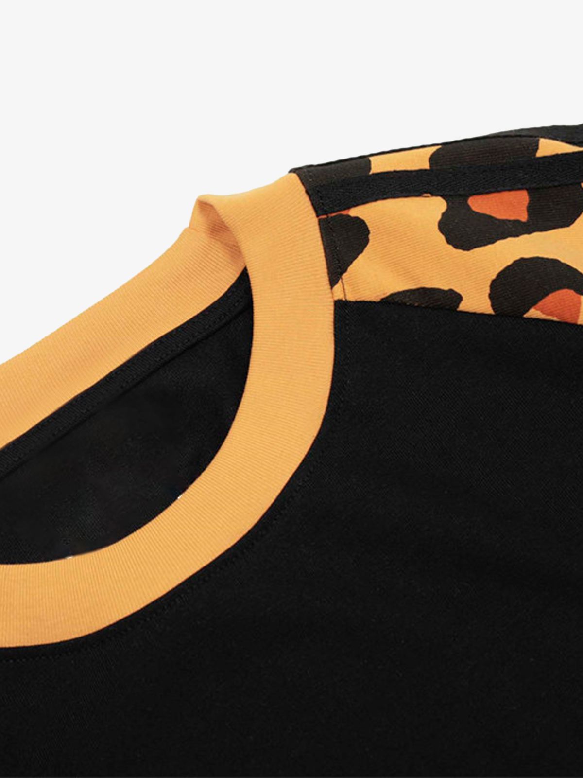 Cheetah Print Raglan Sleeve T-Shirt