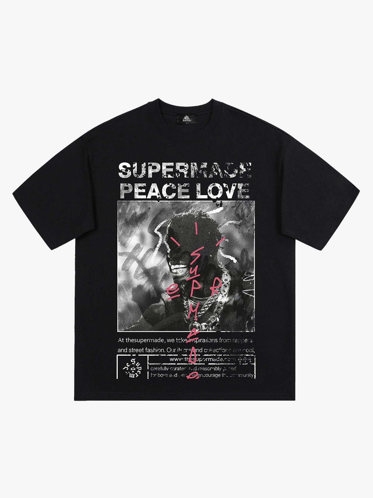 Gangsta Rapper Oversize Graphic T-shirt