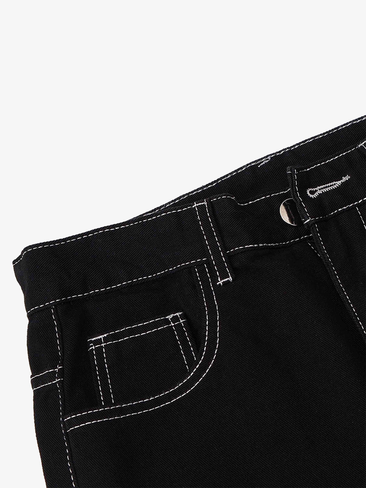Solid Color Casual Jeans