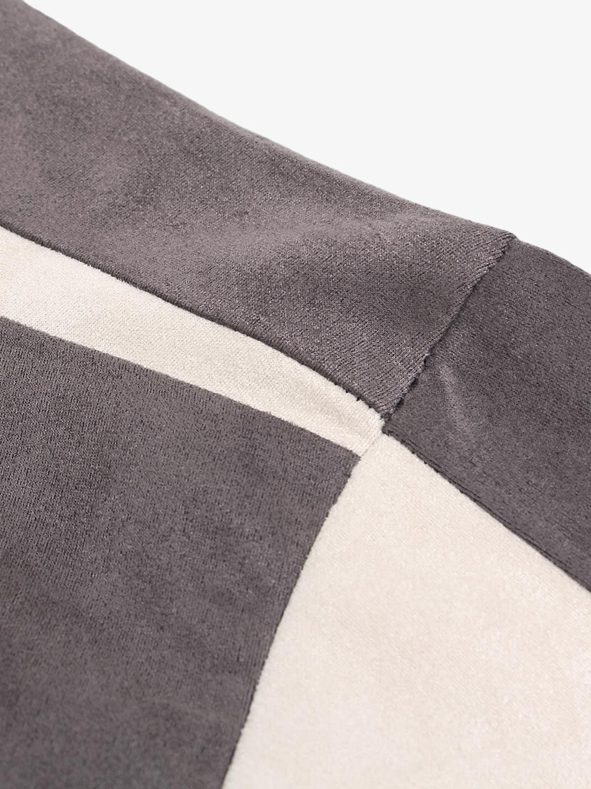 Deconstructed Contrast Color Stitching Printed T-shirt
